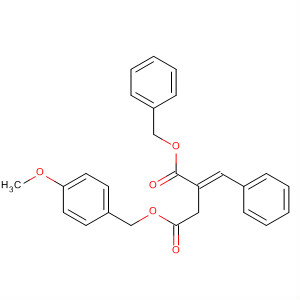 166890-23-9  Butanedioic acid, (phenylmethylene)-, 4-[(4-methoxyphenyl)methyl]1-(phenylmethyl) ester, (E)-