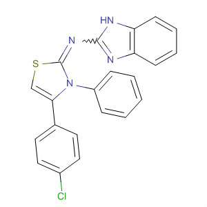 168317-76-8  1H-Benzimidazol-2-amine,N-[4-(4-chlorophenyl)-3-phenyl-2(3H)-thiazolylidene]-