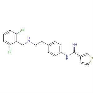 168894-63-1  3-Thiophenecarboximidamide,N-[4-[2-[[(2,6-dichlorophenyl)methyl]amino]ethyl]phenyl]-