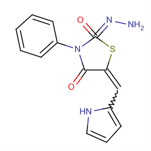 169498-90-2  2,4-Thiazolidinedione, 3-phenyl-5-(1H-pyrrol-2-ylmethylene)-,2-hydrazone
