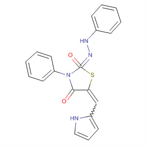 169498-91-3  2,4-Thiazolidinedione, 3-phenyl-5-(1H-pyrrol-2-ylmethylene)-,2-(phenylhydrazone)