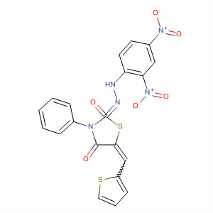 169498-97-9  2,4-Thiazolidinedione, 3-phenyl-5-(2-thienylmethylene)-,2-[(2,4-dinitrophenyl)hydrazone]