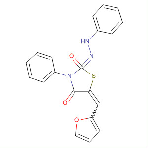 169498-99-1  2,4-Thiazolidinedione, 5-(2-furanylmethylene)-3-phenyl-,2-(phenylhydrazone)