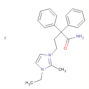 170105-28-9  1H-Imidazolium, 1-(4-amino-4-oxo-3,3-diphenylbutyl)-3-ethyl-2-methyl-,iodide