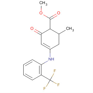 170122-80-2  3-Cyclohexene-1-carboxylic acid,6-methyl-2-oxo-4-[[2-(trifluoromethyl)phenyl]amino]-, methyl ester, trans-