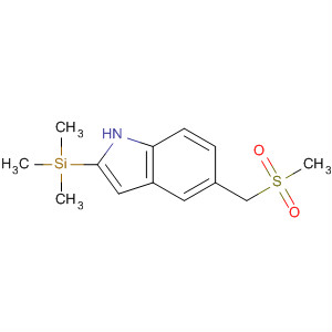 170151-09-4  1H-Indole, 5-[(methylsulfonyl)methyl]-2-(trimethylsilyl)-