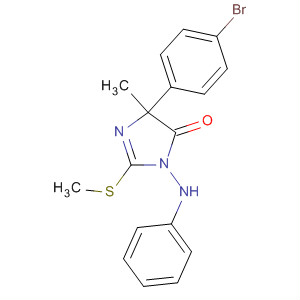 170441-73-3  4H-Imidazol-4-one,5-(4-bromophenyl)-3,5-dihydro-5-methyl-2-(methylthio)-3-(phenylamino)-