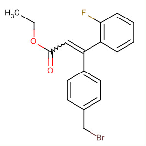 170789-57-8  2-Propenoic acid, 3-[4-(bromomethyl)phenyl]-3-(2-fluorophenyl)-, ethylester