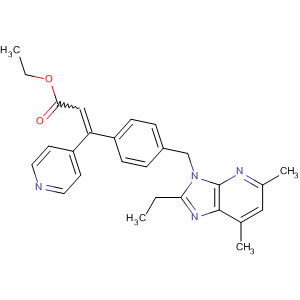 170790-13-3  2-Propenoic acid,3-[4-[(2-ethyl-5,7-dimethyl-3H-imidazo[4,5-b]pyridin-3-yl)methyl]phenyl]-3-(4-pyridinyl)-, ethyl ester