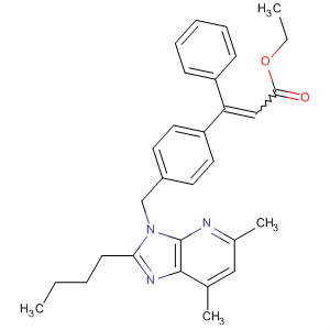 170790-25-7  2-Propenoic acid,3-[4-[(2-butyl-5,7-dimethyl-3H-imidazo[4,5-b]pyridin-3-yl)methyl]phenyl]-3-phenyl-, ethyl ester