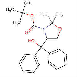 170937-75-4  3-Oxazolidinecarboxylic acid, 4-(hydroxydiphenylmethyl)-2,2-dimethyl-,1,1-dimethylethyl ester, (4S)- 170937-75-4  3-Oxazolidinecarboxylic acid, 4-(hydroxydiphenylmethyl)-2,2-dimethyl-,1,1-dimethylethyl ester, (4S)-