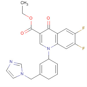 157846-30-5  3-Quinolinecarboxylic acid,6,7-difluoro-1,4-dihydro-1-[3-(1H-imidazol-1-ylmethyl)phenyl]-4-oxo-,ethyl ester