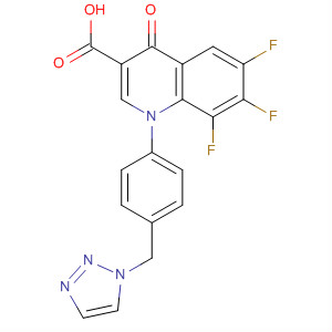157846-42-9  3-Quinolinecarboxylic acid,6,7,8-trifluoro-1,4-dihydro-4-oxo-1-[4-(1H-1,2,3-triazol-1-ylmethyl)phenyl]-