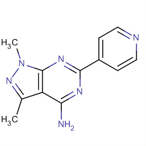 158001-30-0  1H-Pyrazolo[3,4-d]pyrimidin-4-amine, 1,3-dimethyl-6-(4-pyridinyl)-