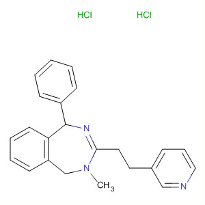 158422-93-6  1H-2,4-Benzodiazepine,4,5-dihydro-4-methyl-1-phenyl-3-[2-(3-pyridinyl)ethyl]-, dihydrochloride