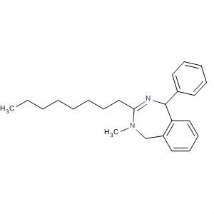158423-27-9  1H-2,4-Benzodiazepine, 4,5-dihydro-4-methyl-3-octyl-1-phenyl-