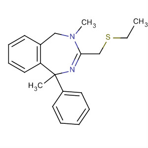 158424-11-4  1H-2,4-Benzodiazepine,3-[(ethylthio)methyl]-4,5-dihydro-1,4-dimethyl-1-phenyl-