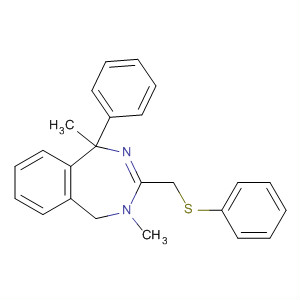 158424-12-5  1H-2,4-Benzodiazepine,4,5-dihydro-1,4-dimethyl-1-phenyl-3-[(phenylthio)methyl]-