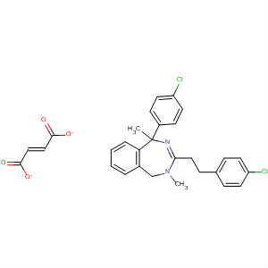 158424-13-6  1H-2,4-Benzodiazepine,1-(4-chlorophenyl)-3-[2-(4-chlorophenyl)ethyl]-4,5-dihydro-1,4-dimethyl-,(E)-2-butenedioate (1:1)