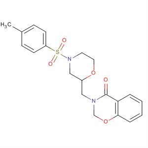 159206-89-0  Morpholine,4-[(4-methylphenyl)sulfonyl]-2-[(4-oxo-2H-1,3-benzoxazin-3(4H)-yl)methyl]-