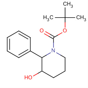 159249-47-5  1-Piperidinecarboxylic acid, 3-hydroxy-2-phenyl-, 1,1-dimethylethylester, (2S,3S)-