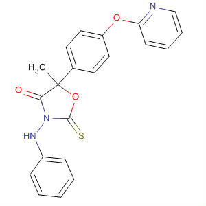 159334-52-8  4-Oxazolidinone,5-methyl-3-(phenylamino)-5-[4-(2-pyridinyloxy)phenyl]-2-thioxo-