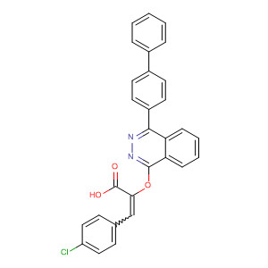 159451-92-0  2-Propenoic acid,2-[(4-[1,1'-biphenyl]-4-yl-1-phthalazinyl)oxy]-3-(4-chlorophenyl)-