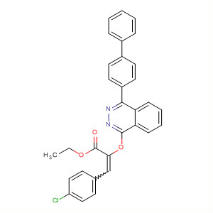159451-96-4  2-Propenoic acid,2-[(4-[1,1'-biphenyl]-4-yl-1-phthalazinyl)oxy]-3-(4-chlorophenyl)-, ethylester