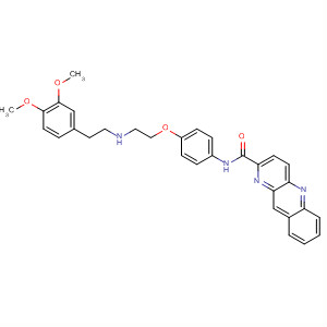 159780-74-2  1-Phenazinecarboxamide,N-[4-[2-[[(3,4-dimethoxyphenyl)methyl]methylamino]ethoxy]phenyl]-