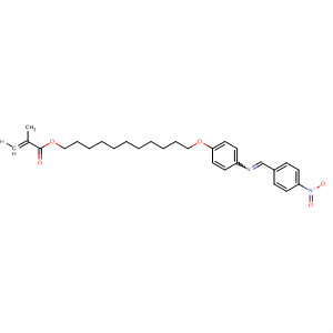 160432-36-0  2-Propenoic acid, 2-methyl-,11-[4-[[(4-nitrophenyl)methylene]amino]phenoxy]undecyl ester, (E)-