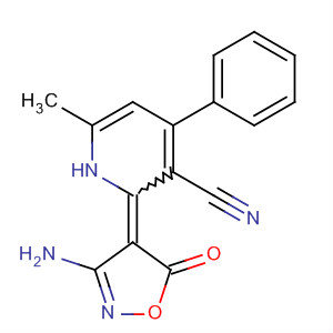 160513-24-6  3-Pyridinecarbonitrile,2-(3-amino-5-oxo-4(5H)-isoxazolylidene)-1,2-dihydro-6-methyl-4-phenyl- 160513-24-6  3-Pyridinecarbonitrile,2-(3-amino-5-oxo-4(5H)-isoxazolylidene)-1,2-dihydro-6-methyl-4-phenyl-