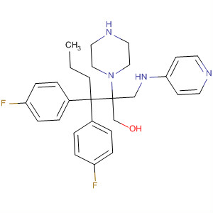 161150-06-7  1-Piperazineethanol,4-[4,4-bis(4-fluorophenyl)butyl]-a-[(4-pyridinylamino)methyl]-
