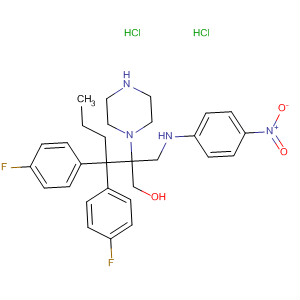 161150-10-3  1-Piperazineethanol,4-[4,4-bis(4-fluorophenyl)butyl]-a-[[(4-nitrophenyl)amino]methyl]-,dihydrochloride