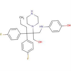 161150-18-1  1-Piperazineethanol,4-[4,4-bis(4-fluorophenyl)butyl]-a-[[(4-hydroxyphenyl)amino]methyl]-