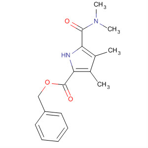 16132-27-7  1H-Pyrrole-2-carboxylic acid,5-[(dimethylamino)carbonyl]-3,4-dimethyl-, phenylmethyl ester