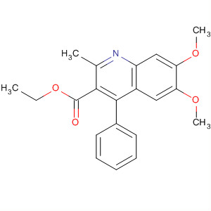 161493-12-5  3-Quinolinecarboxylic acid, 6,7-dimethoxy-2-methyl-4-phenyl-, ethylester