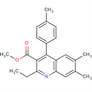 161493-19-2  3-Quinolinecarboxylic acid, 2-ethyl-6,7-dimethyl-4-(4-methylphenyl)-,methyl ester
