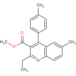 161493-20-5  3-Quinolinecarboxylic acid, 2-ethyl-6-methyl-4-(4-methylphenyl)-, methylester