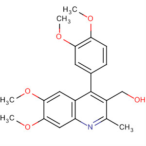 161493-38-5  3-Quinolinemethanol, 4-(3,4-dimethoxyphenyl)-6,7-dimethoxy-2-methyl-