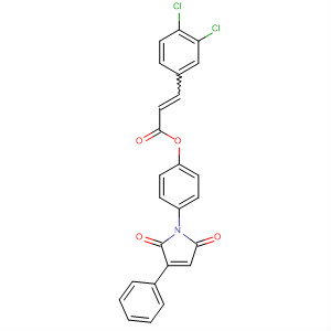 161632-98-0  2-Propenoic acid, 3-(3,4-dichlorophenyl)-,4-(2,5-dihydro-2,5-dioxo-3-phenyl-1H-pyrrol-1-yl)phenyl ester