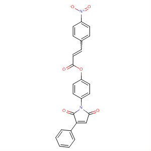 161633-01-8  2-Propenoic acid, 3-(4-nitrophenyl)-,4-(2,5-dihydro-2,5-dioxo-3-phenyl-1H-pyrrol-1-yl)phenyl ester