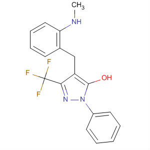 161837-69-0  1H-Pyrazol-5-ol,4-[[2-(methylamino)phenyl]methyl]-1-phenyl-3-(trifluoromethyl)-