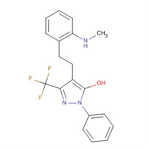 161837-70-3  1H-Pyrazol-5-ol,4-[2-[2-(methylamino)phenyl]ethyl]-1-phenyl-3-(trifluoromethyl)-