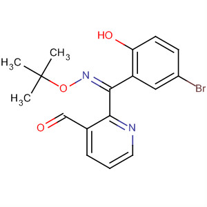 162268-40-8  3-Pyridinecarboxaldehyde,2-[(5-bromo-2-hydroxyphenyl)[(1,1-dimethylethoxy)imino]methyl]-, (Z)-
