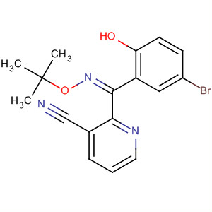 162268-48-6  3-Pyridinecarbonitrile,2-[(5-bromo-2-hydroxyphenyl)[(1,1-dimethylethoxy)imino]methyl]-, (Z)-