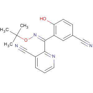162268-86-2  3-Pyridinecarbonitrile,2-[(5-cyano-2-hydroxyphenyl)[(1,1-dimethylethoxy)imino]methyl]-, (Z)-