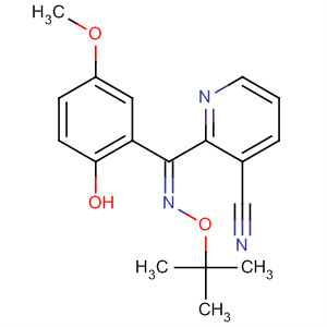 162268-90-8  3-Pyridinecarbonitrile,2-[[(1,1-dimethylethoxy)imino](2-hydroxy-5-methoxyphenyl)methyl]-, (Z)-