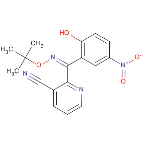 162268-95-3  3-Pyridinecarbonitrile,2-[[(1,1-dimethylethoxy)imino](2-hydroxy-5-nitrophenyl)methyl]-, (Z)-