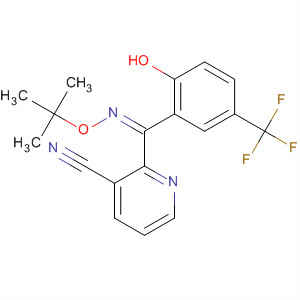 162269-06-9  3-Pyridinecarbonitrile,2-[[(1,1-dimethylethoxy)imino][2-hydroxy-5-(trifluoromethyl)phenyl]methyl]-, (Z)-