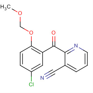 162270-58-8  3-Pyridinecarbonitrile, 2-[5-chloro-2-(methoxymethoxy)benzoyl]-